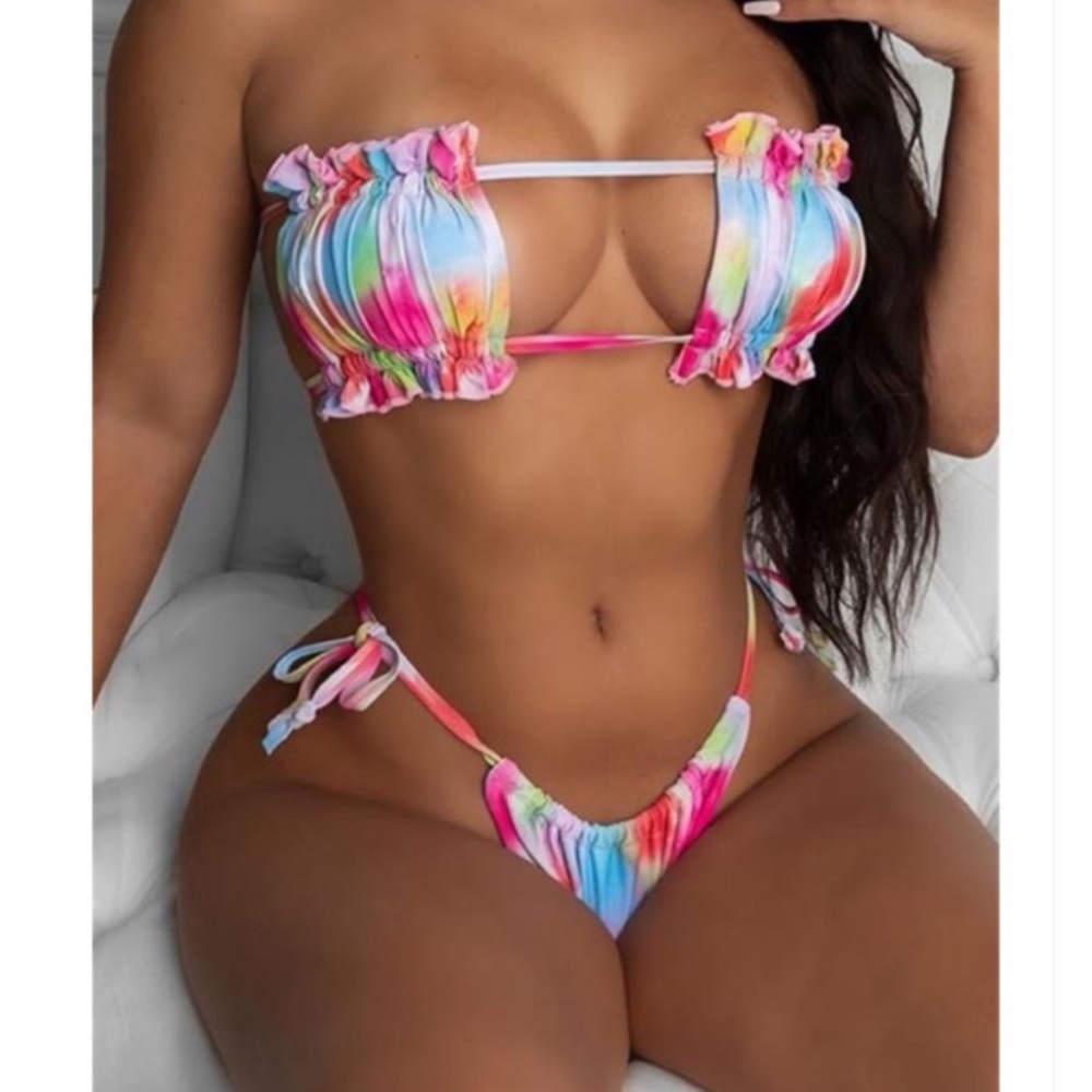 Tie dye bikini set